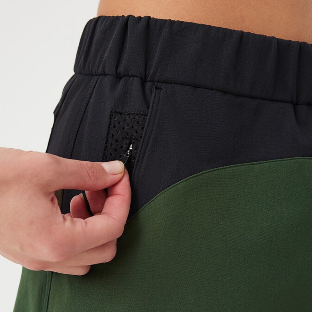 Outdoor Voices Rectrek 3" Skort Black/Hunter/Espresso - Picture 7 of 15